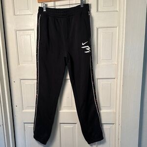 Nike 3BRAND by Russell Wilson Boy's Black Multi Fleece Pants Size XL